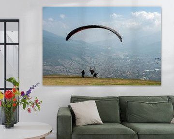 Paragliding in Medellin by Richard Wareham