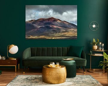 The colourful volcanic mountain range "Timanfaya" on the Canary island of Lanzarote by Harrie Muis