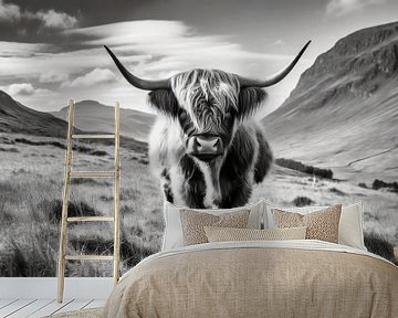 Hoogland koe in Schotland van Mustafa Kurnaz