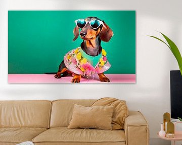 Dachshund as a model by Mustafa Kurnaz