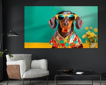 Dachshund as a model by Mustafa Kurnaz