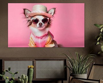 Chihuahua avec chapeau et lunettes sur Mustafa Kurnaz