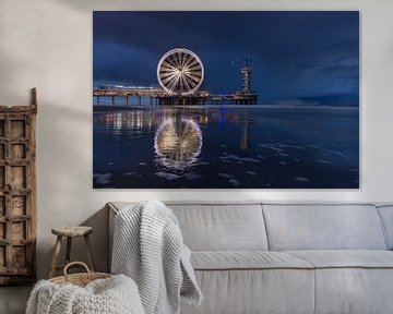 Orage sur la jetée de Scheveningen sur Rob Kints