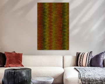 Nostalgia. 70s retro textiles in burnt orange, brown, green. by Dina Dankers