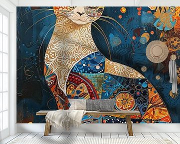 Patchwork Cat van Color Square