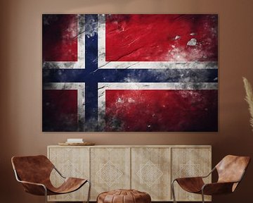 Vlag Noorwegen van fernlichtsicht