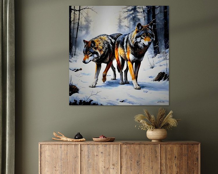 Example of the artwork in a room