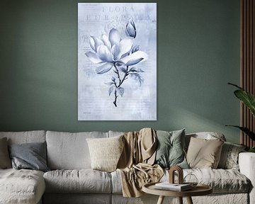 Magnolia Spring Romance Pastel Blue von Andrea Haase