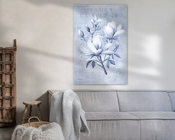 Magnolia Spring Romance Pastel Blue by Andrea Haase