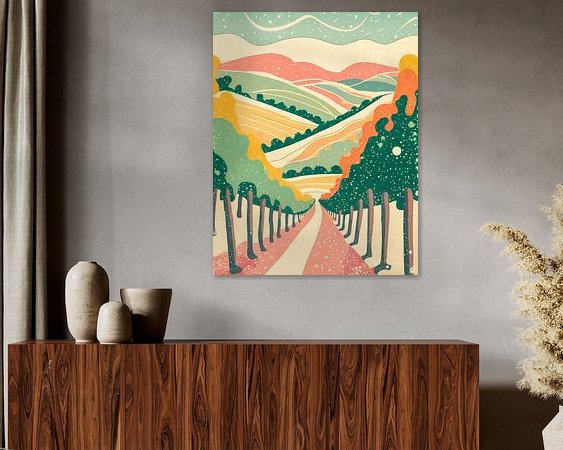 Example of the artwork in a room