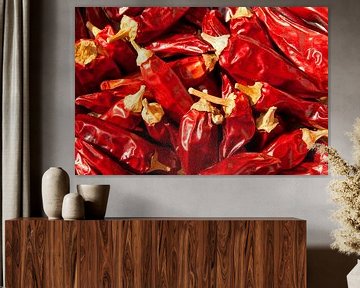 Red chillies by Peter Baier