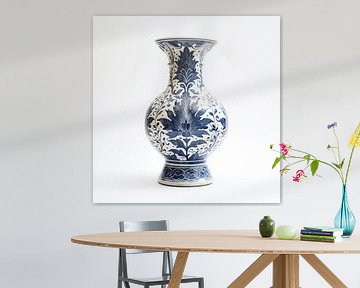 Chinese vaas blauw/wit van TheXclusive Art