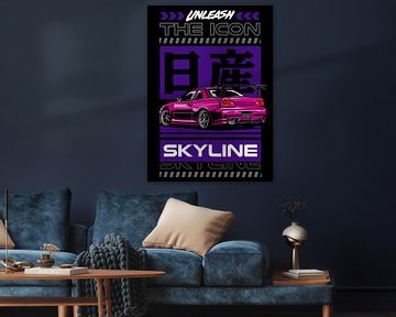 Nissan Skyline GTR R34 JDM Auto van Adam Khabibi