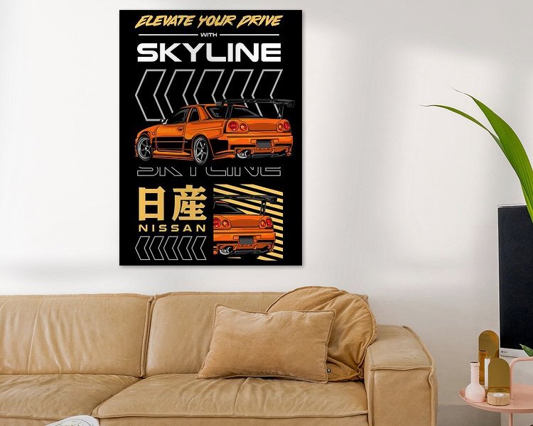 Example of the artwork in a room