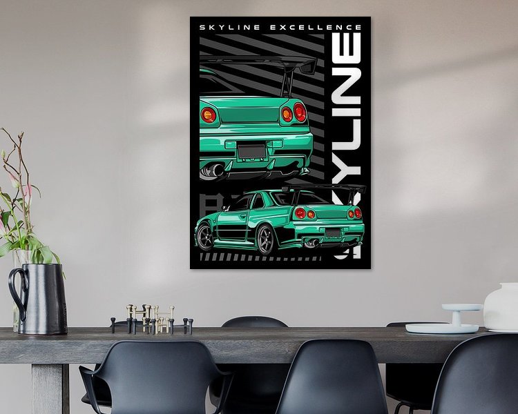 Example of the artwork in a room