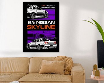 Nissan Skyline GTR R34 JDM Auto van Adam Khabibi