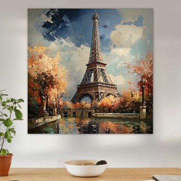 Tour Eiffel ciel bleu sur TheXclusive Art