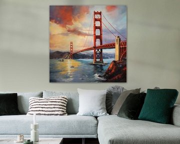 Golden Gate Bridge San Francisco van TheXclusive Art