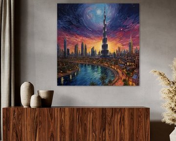 Burj Khalifa Dubai artistic by TheXclusive Art