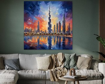 Burj Khalifa Dubai van The Xclusive Art