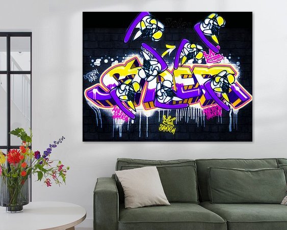 Example of the artwork in a room