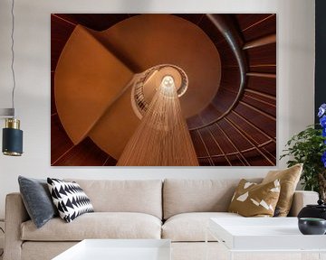 Spiral Staircase, Osaka van Photo Wall Decoration