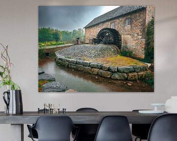 The Volmolen at Epen in the rain by Joran Maaswinkel