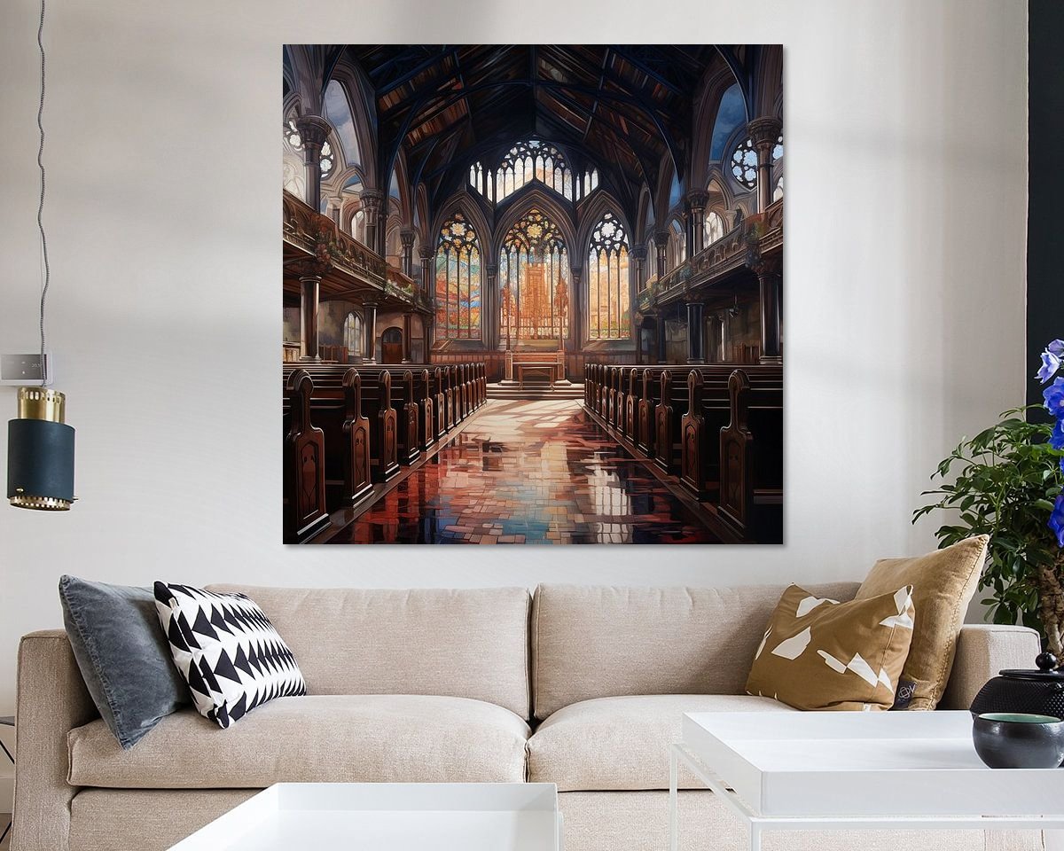 Example of the artwork in a room