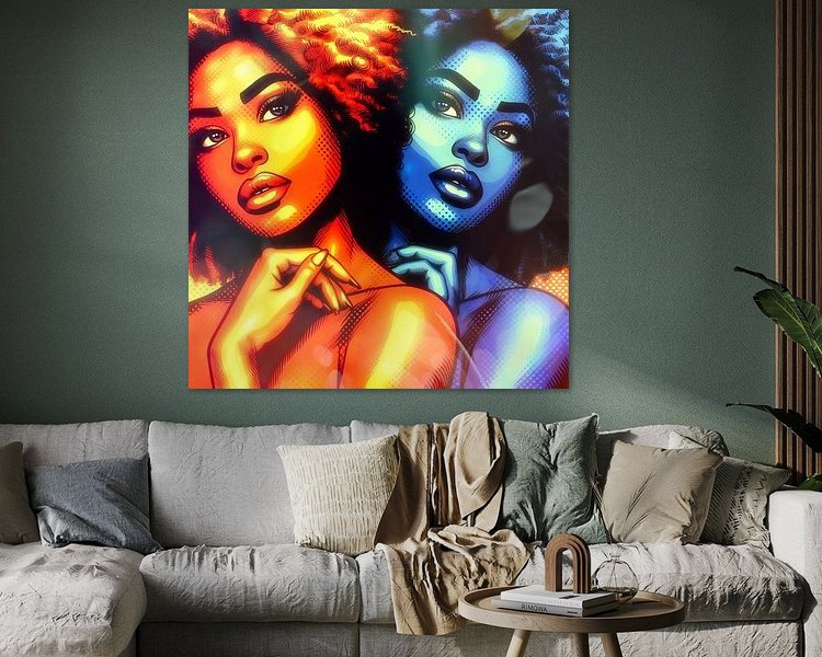 Example of the artwork in a room