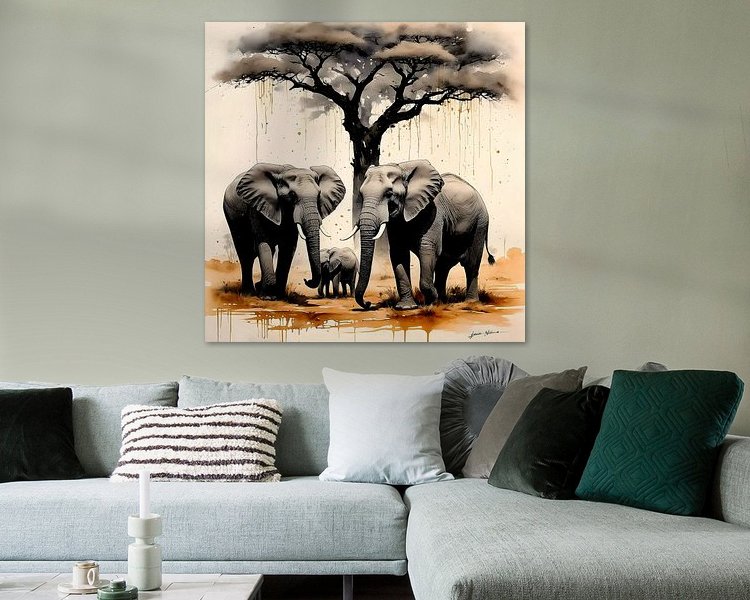 Example of the artwork in a room