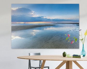 View of the pier with the lighthouse of Swinoujscie by Tilo Grellmann