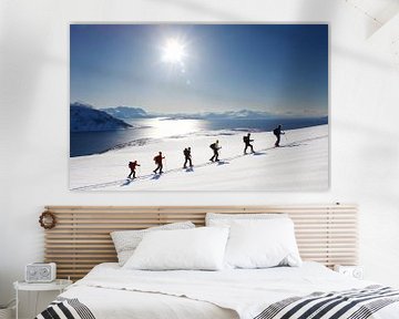 Backcountry skiing in the Lyngen Alps of Norway by Menno Boermans