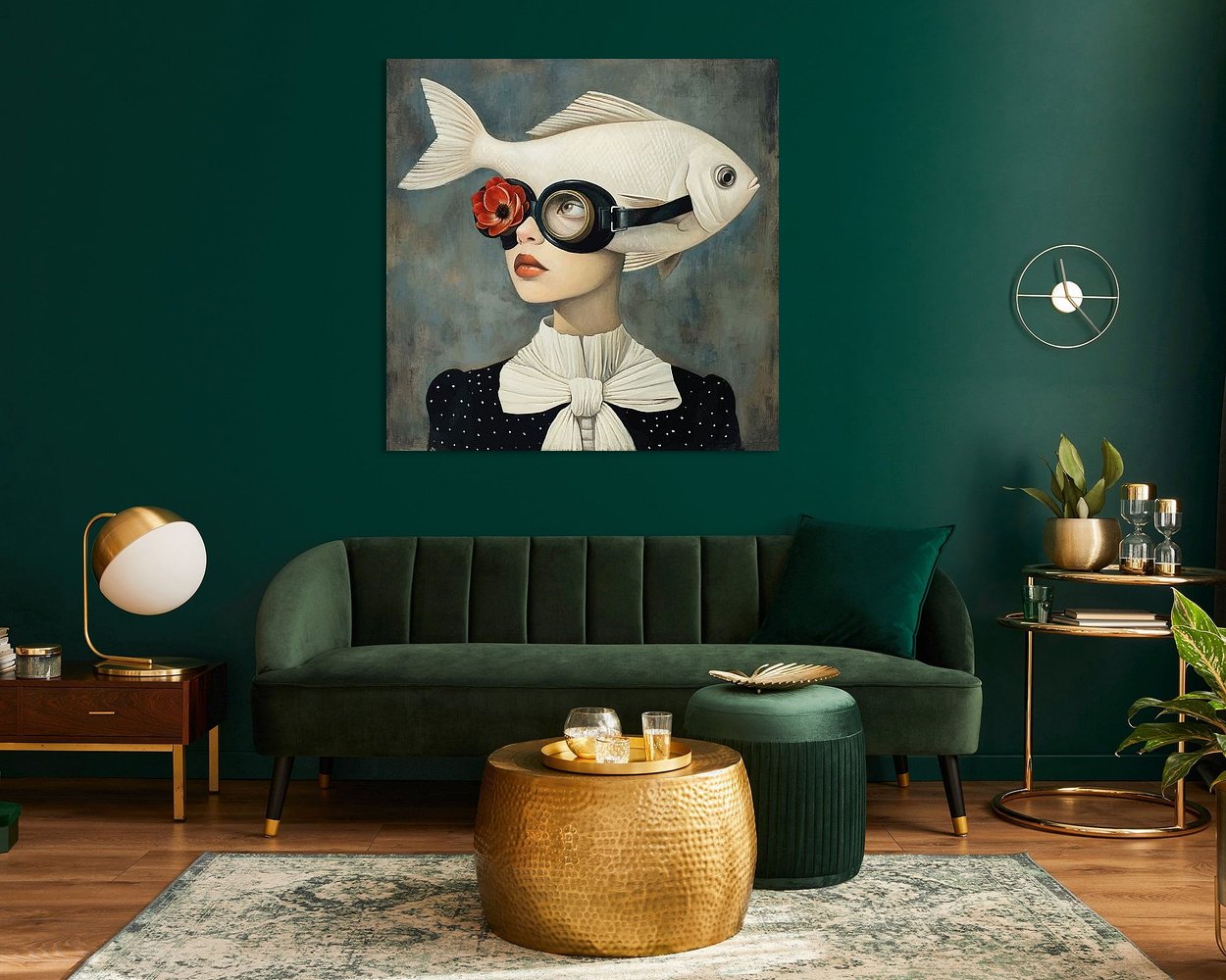 Example of the artwork in a room