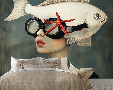 Example of the artwork in a room