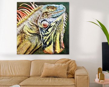 Amazon Green Iguana van Floris Betrouw