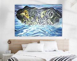 Example of the artwork in a room