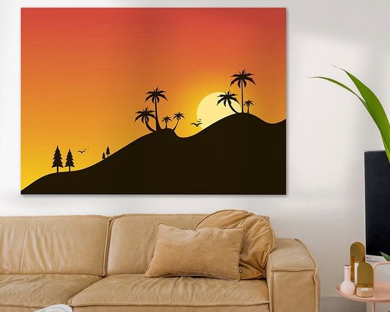 Example of the artwork in a room