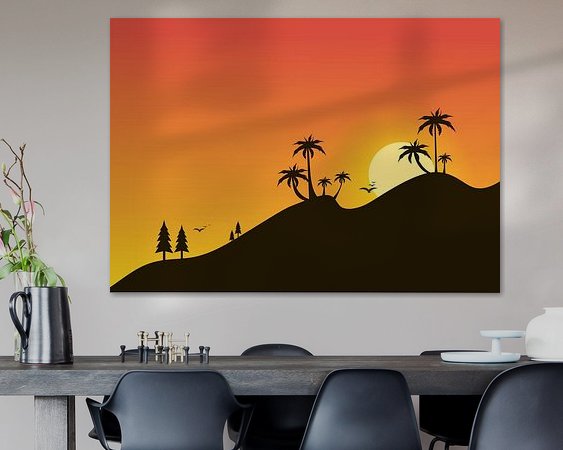 Example of the artwork in a room