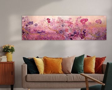 Blütentanz | Abstrakte Blüte von Abstraktes Gemälde