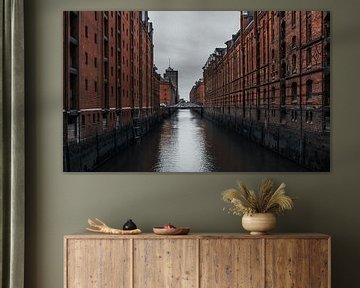 Hamburg, Speicherstadt, Elbe, Duitsland van Pitkovskiy Photography|ART