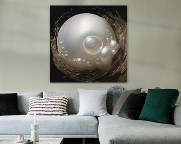 Witte parel artistiek van TheXclusive Art