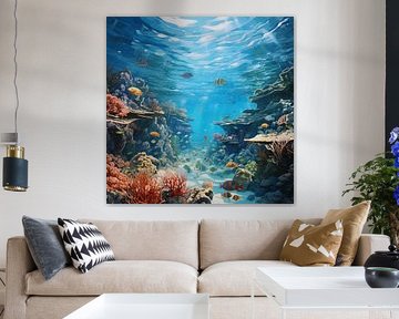 Poissons Tropicaux sous l'eau sur The Xclusive Art