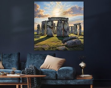 Stonehenge zonsopkomst van TheXclusive Art