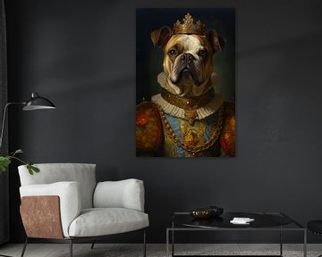 Konings bruine Franse bulldog van haroulita