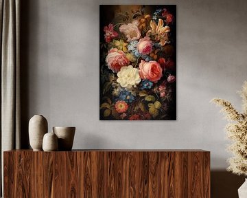 Nature morte aux fleurs sur Imagine