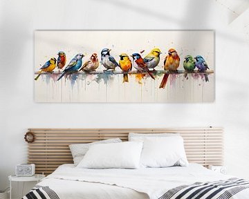 Vogelreihe von Blikvanger Schilderijen