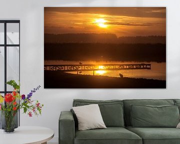 Zonsondergang Zeeuws Vlaanderen van Cornelius Fontaine