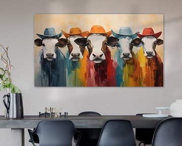 Kühe mit Hüten von KoeBoe