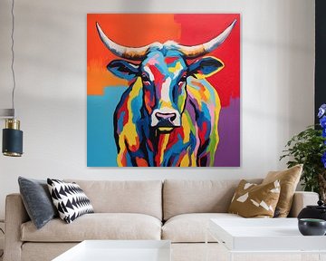 Cow with colour by KoeBoe