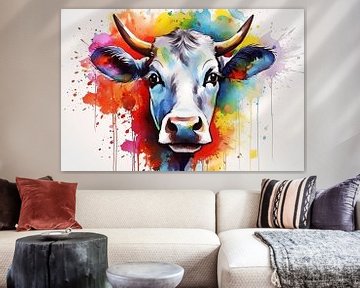 Vache avec couleur sur KoeBoe